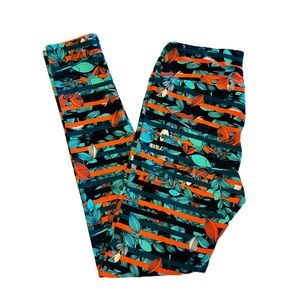 LuLaRoe OS Leggings Stripes & Branches One Size